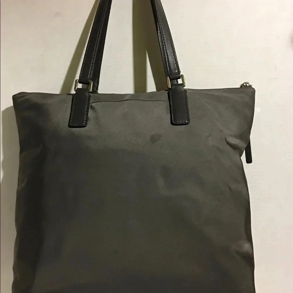 Michael kors grey nylon/ leather hobo handbag